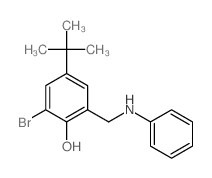 2-(anilinomethyl)-6-bromo-4-tert-butyl-phenol structure