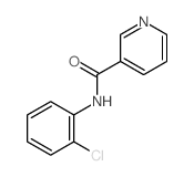 N-(2-chlorophenyl)pyridine-3-carboxamide结构式
