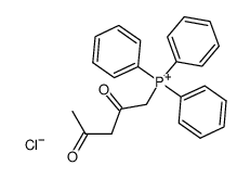 (2,4-Dioxopentyl)triphenylphosphonium-chlorid结构式