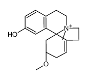 1,6-Didehydro-15-hydroxy-3β-methoxy-9-methylerythrinan-9-ium结构式