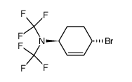 trans-4-bromo-NN-bistrifluoromethylcyclohex-2-enylamine Structure