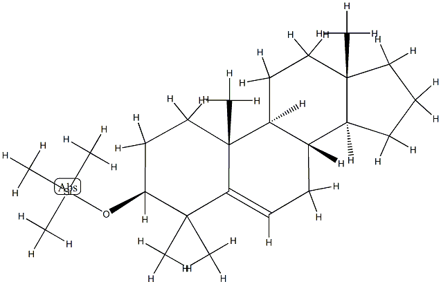 [(4,4-Dimethylandrost-5-en-3β-yl)oxy]trimethylsilane结构式