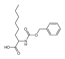 (+/-)-N-(benzyloxycarbonyl)-α-aminooctanoic acid Structure