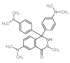 1(2H)-Phthalazinone,7-(dimethylamino)-4,4-bis[4-(dimethylamino)phenyl]-3,4-dihydro-2-methyl- structure