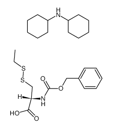 Z-Cys(SEt)-OH*DCHA结构式