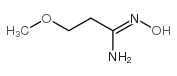 n-hydroxy-3-methoxy-propionamidine Structure