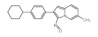 Indolizine,2-(4-cyclohexylphenyl)-6-methyl-3-nitroso- Structure