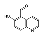 5-Quinolinecarboxaldehyde,6-hydroxy-(9CI) structure