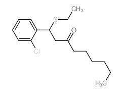 3-Nonanone, 1-(2-chlorophenyl)-1-(ethylthio)- structure