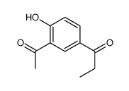 1-(3-acetyl-4-hydroxyphenyl)propan-1-one结构式