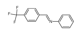 4-trifluoromethylbenzaldehyde phenylimine结构式