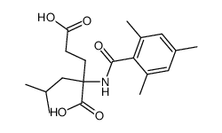 N-Mesitoyl-α-isobutyl-glutaminsaeure Structure