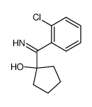 1-[(2-Chlorophenyl)iminomethyl]cyclopentanol结构式