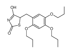 5-[(2,4,5-tripropoxyphenyl)methyl]-1,3-thiazolidine-2,4-dione结构式