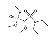 dimethyl [[diethylamino)sulfonyl]methoxymethyl]phosphonate Structure