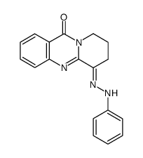 6-phenylhydrazono-6,7,8,9-tetrahydro-11H-pyrido[2,1-b]quinazolin-11-one Structure