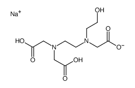 sodium,2-[2-[bis(carboxymethyl)amino]ethyl-(2-hydroxyethyl)amino]acetate Structure