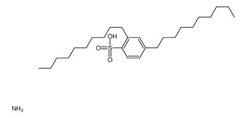 azanium,2,4-didecylbenzenesulfonate Structure