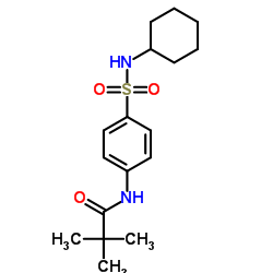 N-[4-(Cyclohexylsulfamoyl)phenyl]-2,2-dimethylpropanamide Structure