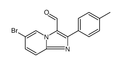 6-BROMO-2-P-TOLYL-IMIDAZO[1,2-A]PYRIDINE-3-CARBOXALDEHYDE结构式