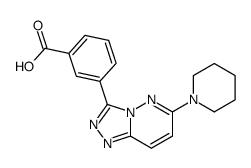 3-(6-piperidin-1-yl-[1,2,4]triazolo[4,3-b]pyridazin-3-yl)benzoic acid Structure