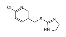 2-chloro-5-(4,5-dihydro-1H-imidazol-2-ylsulfanylmethyl)pyridine Structure