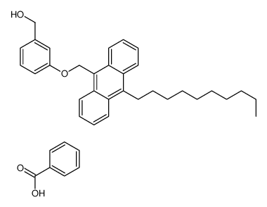 benzoic acid,[3-[(10-decylanthracen-9-yl)methoxy]phenyl]methanol结构式