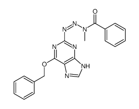 N-methyl-N-[(6-phenylmethoxy-7H-purin-2-yl)diazenyl]benzamide结构式