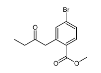 methyl 4-bromo-2-(2-oxobutyl)benzoate Structure