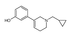 3-[1-(cyclopropylmethyl)-3,6-dihydro-2H-pyridin-5-yl]phenol结构式