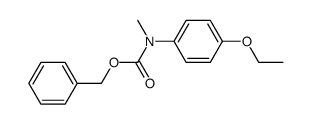 N-benzyloxycarbonyl-N-methyl-p-phenetidine结构式