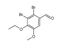 Benzaldehyde, 2,3-dibromo-4-ethoxy-5-methoxy Structure