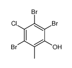 2,3,5-tribromo-4-chloro-6-methylphenol结构式