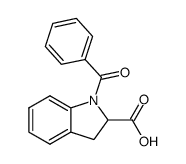 1-benzoyl-2,3-dihydro-1H-indole-2-carboxylic acid Structure