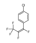 1-chloro-4-(1,2,3,3,3-pentafluoroprop-1-enyl)benzene Structure