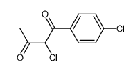 2-chloro-1-(4-chlorophenyl)butane-1,3-dione Structure