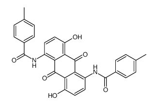 N,N'-(9,10-dihydro-4,8-dihydroxy-9,10-dioxoanthracene-1,5-diyl)bis[4-methylbenzamide] Structure