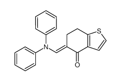 5-[1-Diphenylamino-meth-(E)-ylidene]-6,7-dihydro-5H-benzo[b]thiophen-4-one结构式
