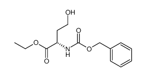 ethyl (S)-2-(benzyloxycarbonylamino)-4-hydroxybutanoate Structure