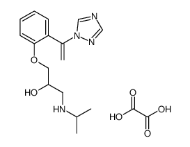 oxalic acid,1-(propan-2-ylamino)-3-[2-[1-(1,2,4-triazol-1-yl)ethenyl]phenoxy]propan-2-ol结构式