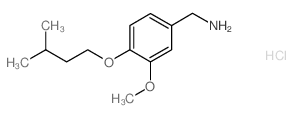 [3-Methoxy-4-(3-methylbutoxy)benzyl]aminehydrochloride Structure