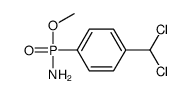 1-[amino(methoxy)phosphoryl]-4-(dichloromethyl)benzene结构式