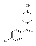 1-(4-羟基苯甲酰)-4-甲基哌嗪结构式