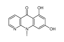 6,8-dihydroxy-10-methylbenzo(b)(1,8)naphthyridin-5(10H)-one结构式