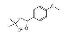 5-(4-methoxyphenyl)-3,3-dimethyldioxolane结构式