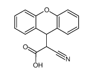 cyano-xanthen-9-yl-acetic acid Structure