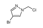 4-bromo-1-(chloromethyl)pyrazole结构式