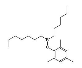 heptyl-hexyl-(2,4,6-trimethylphenoxy)borane Structure