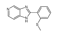 2-(2-methylsulfanylphenyl)-3H-imidazo[4,5-c]pyridine结构式