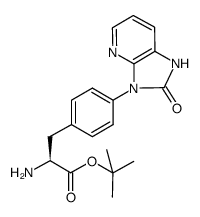 (S)-tert-butyl 2-amino-3-(4-(2-oxo-1,2-dihydroimidazo[4,5-b]pyridin-3-yl)phenyl)propanoate Structure